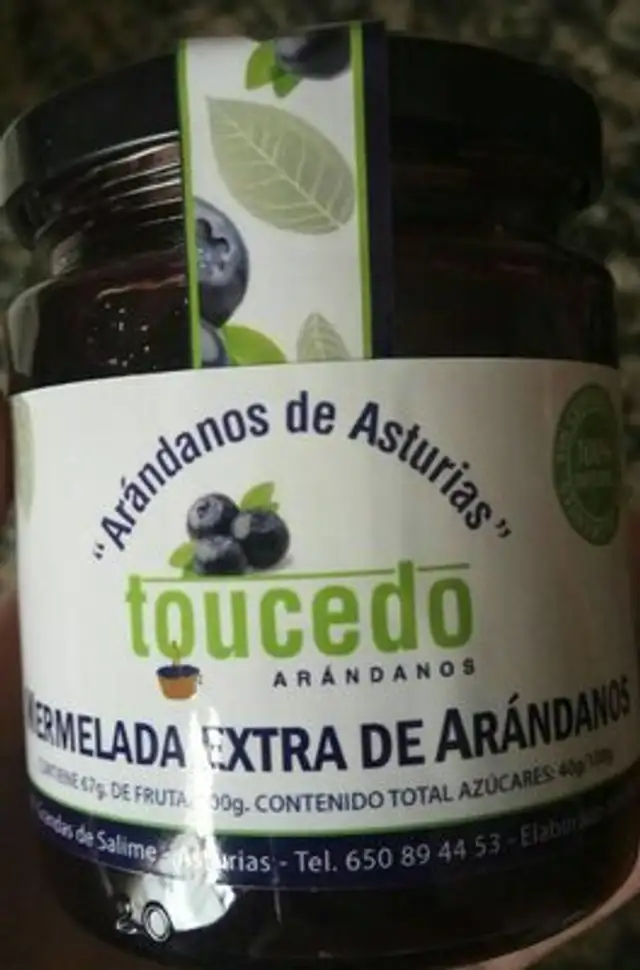 Mermelada extra de arándanos