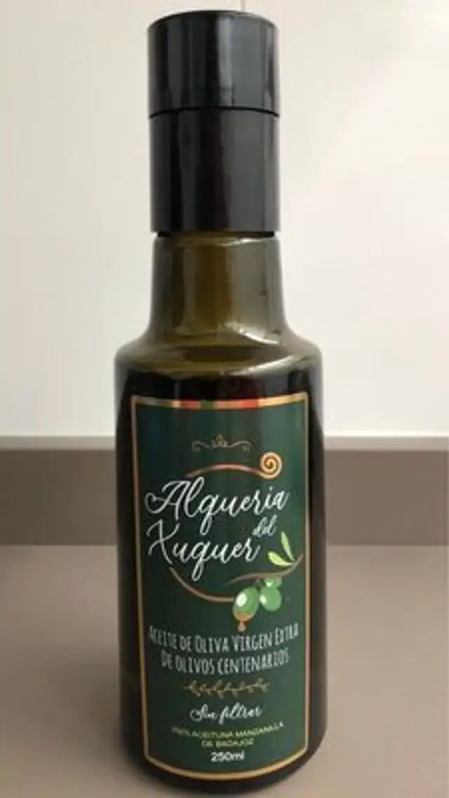 Aceite de oliva virgen extra.