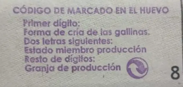Huevos de gallinas camperas nutrition facts table