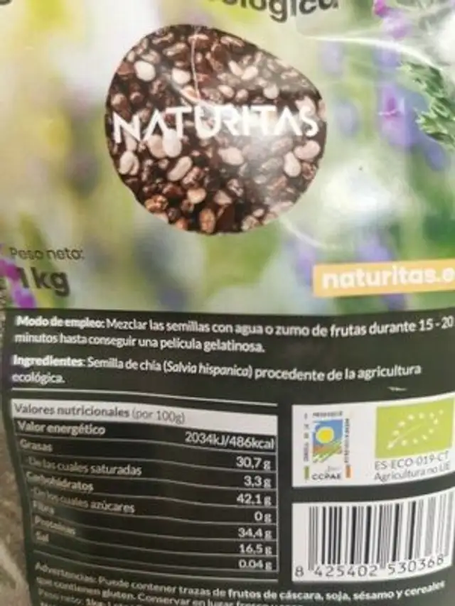 Unknown ingredients label