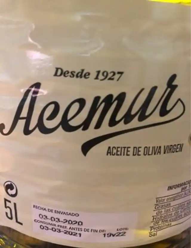Aceite de oliva virgen