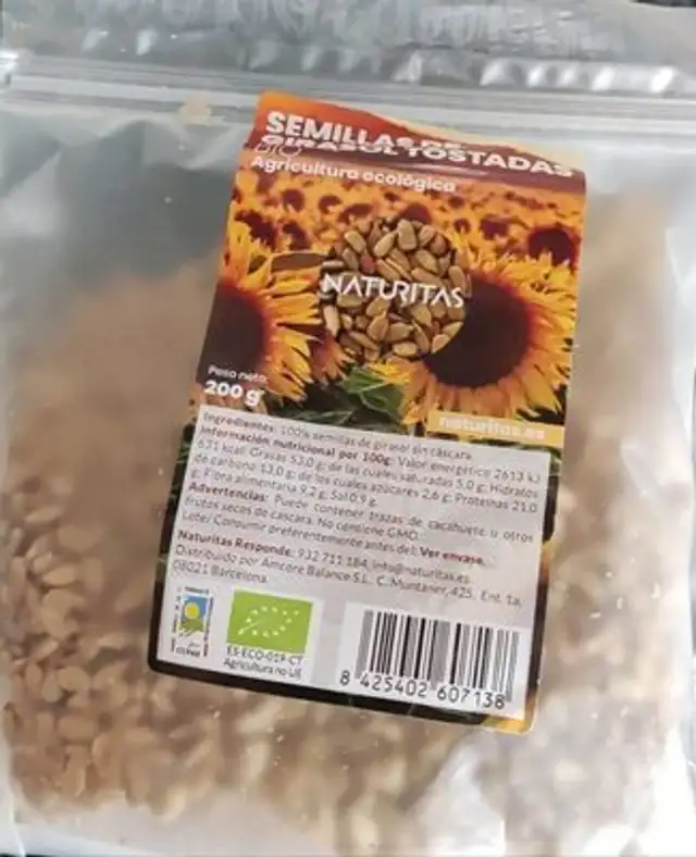 Semillas de girasol tostadas