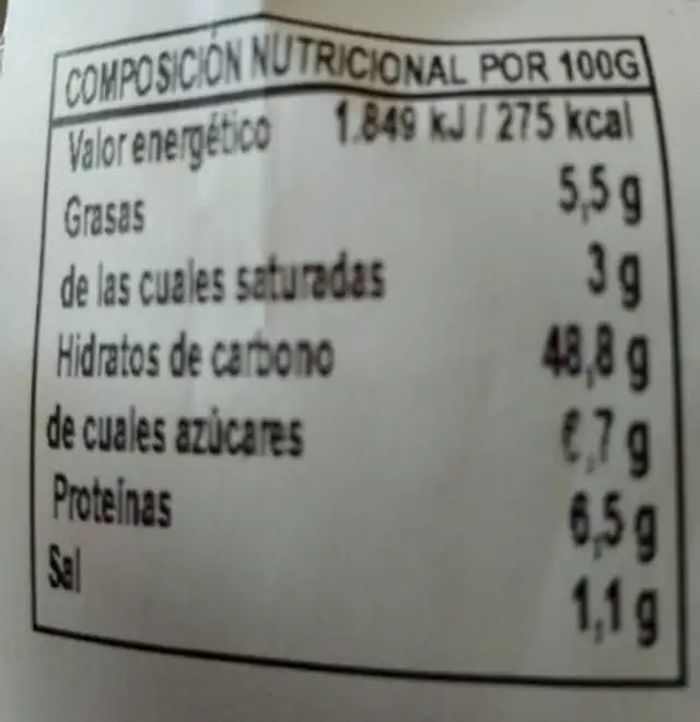 Burger brioche sabor natural nutrition facts table