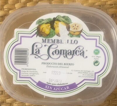 Membrillo sin azúcar front packaging
