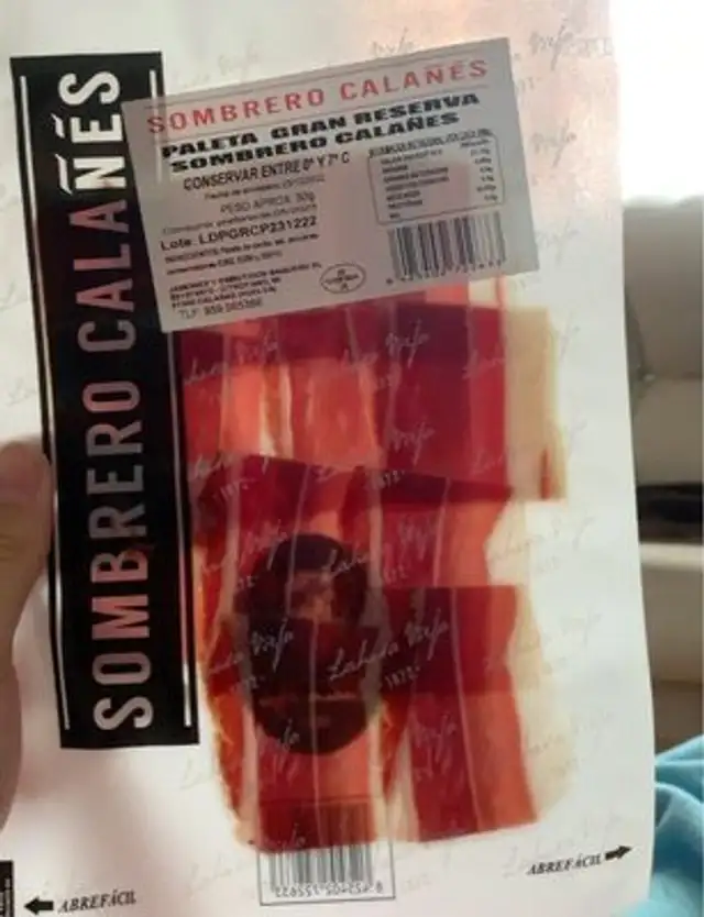 Paleta gran reserva sombrero calañes