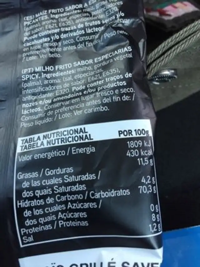 Ke by Kelia nutrition facts table