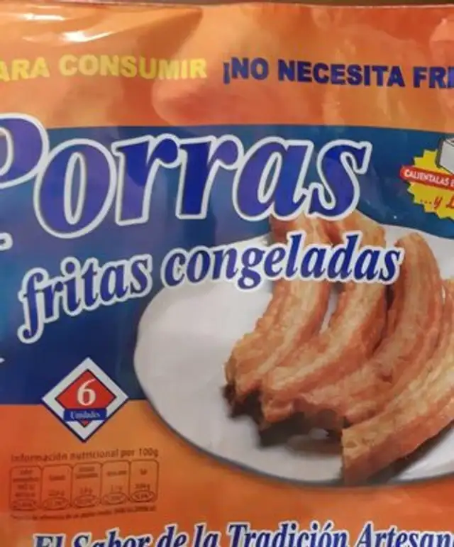 Porras fritas congeladas
