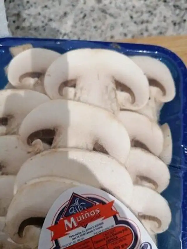 Champiñones ingredients label