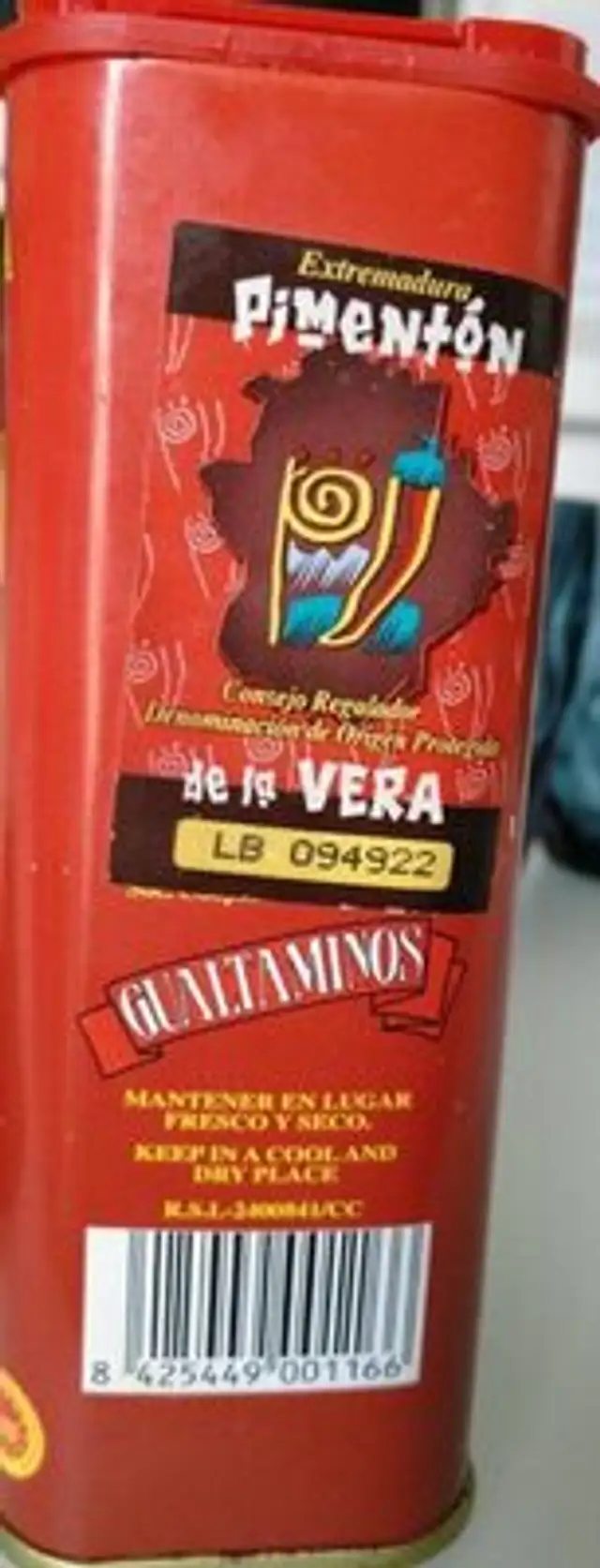 Pimentón picante nutrition facts table
