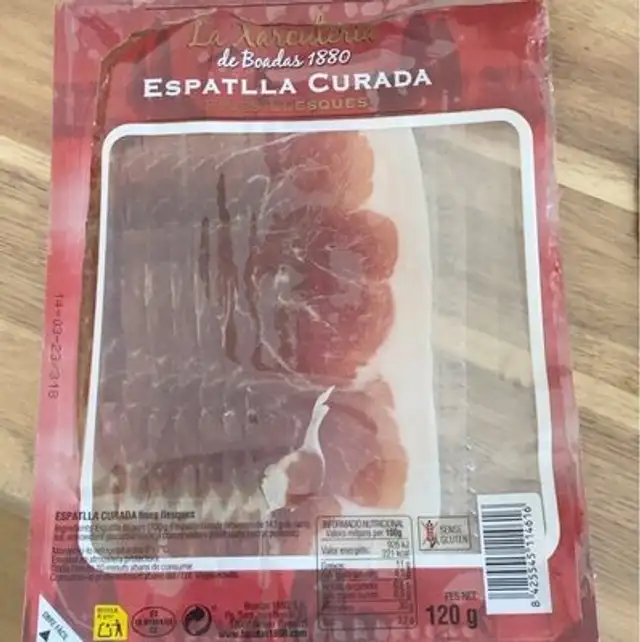 Espatilla curada