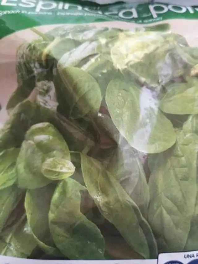 Espinacas porción congeladas
