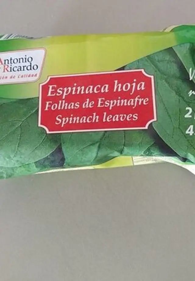 Espinaca hoja