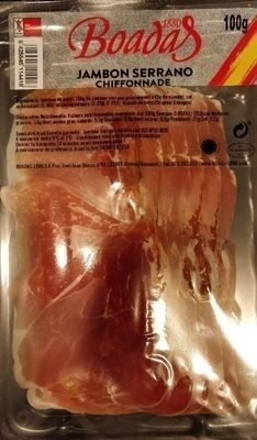 Jambon serano chiffonnade front packaging
