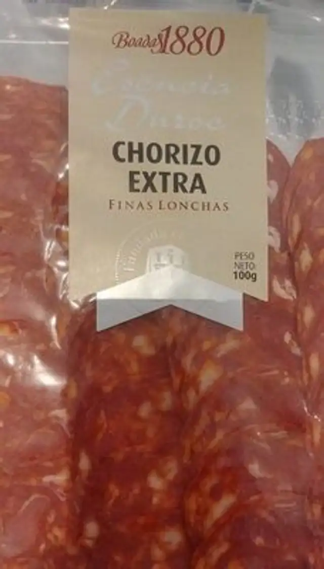 Chorizo extra finas lonchas front packaging