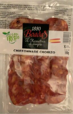 Chiffonnade chorizo