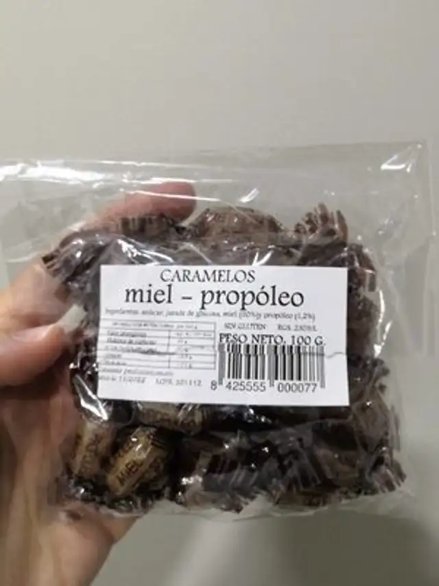 Caramelos miel-propóleo