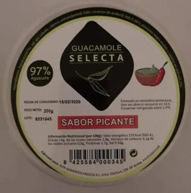 Guacamole sabor picante