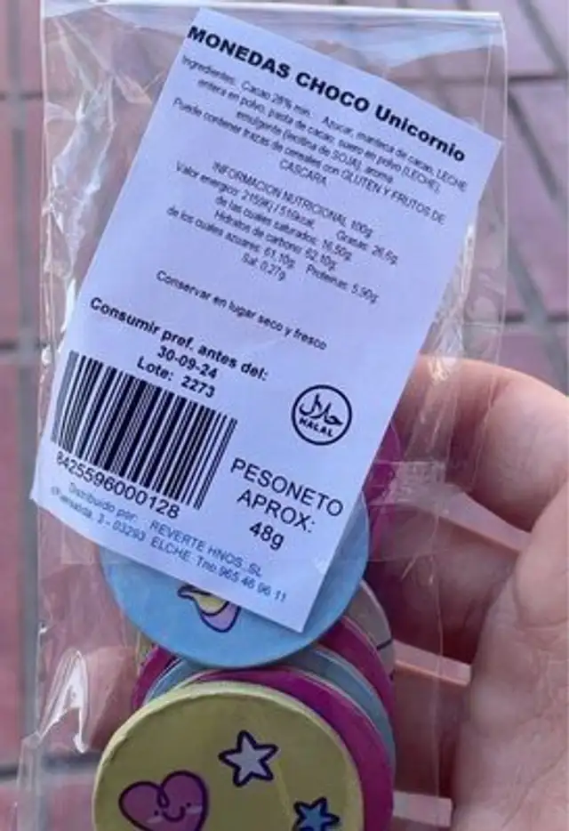 Monedas choco Unicornio
