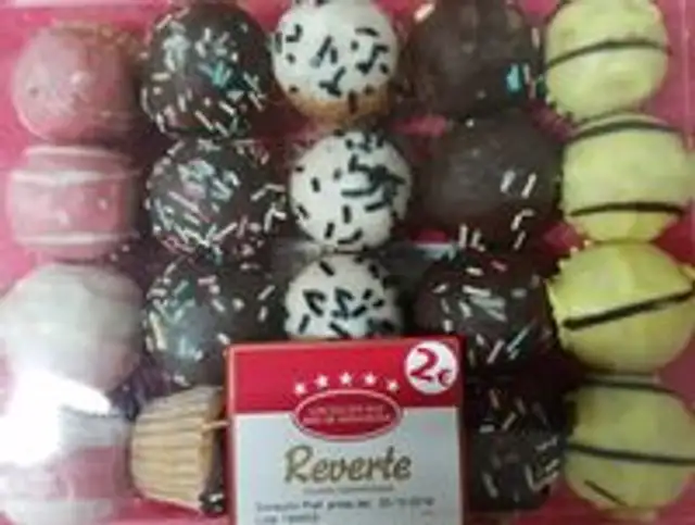 Mini magdalenas colores rellenas chocolate