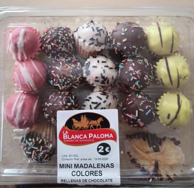 Mini magdalenas colores