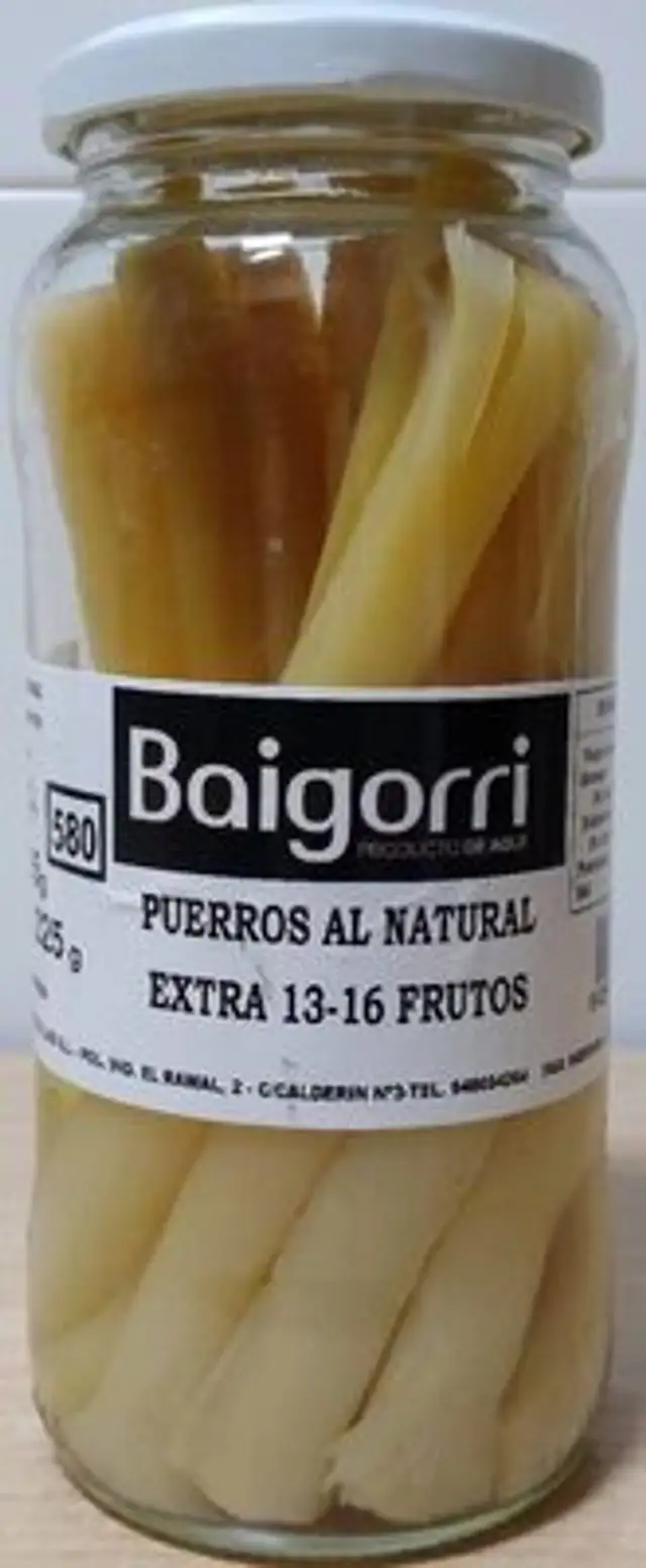 Puerros al natural