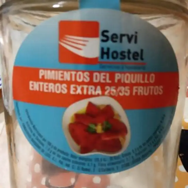 Pimientos del piquillo nutrition facts table