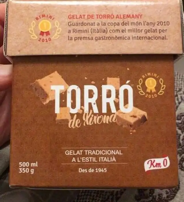Gelat de torró