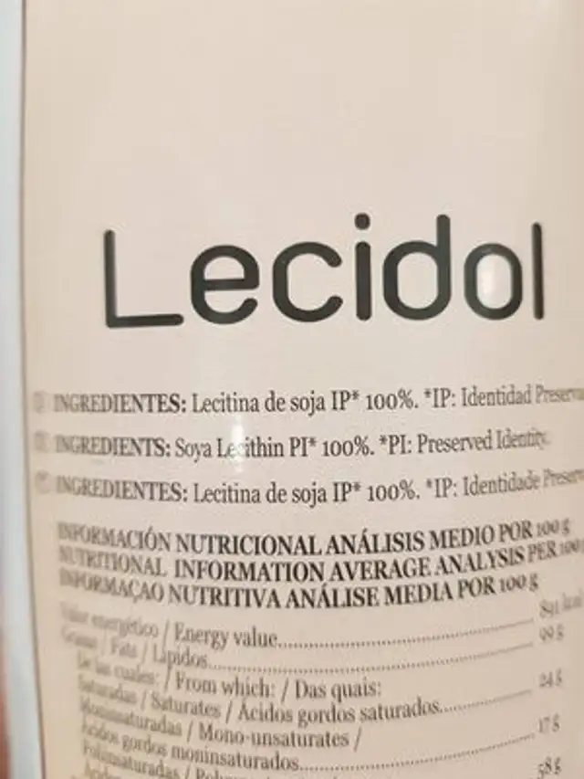 Lecidol ingredients label