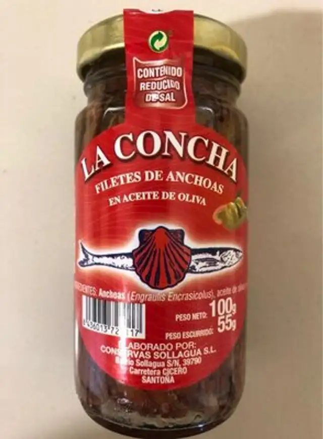 Filetes de anchoas en aceite de oliva