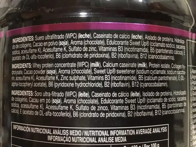 Pro 90 trainer 365 novadiet ingredients label