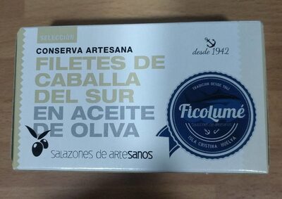 Filetes de Caballa del Sur en aceite de oliva front packaging