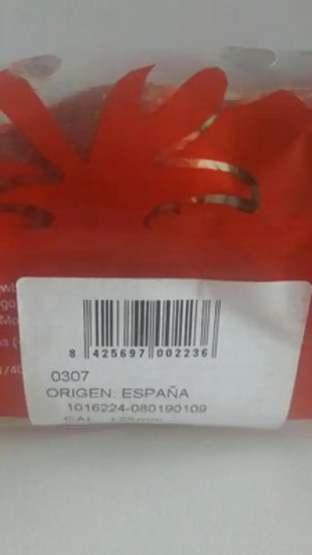Strawberries ingredients label