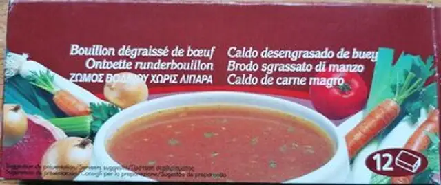 Bouillon dégraissé de bœuf