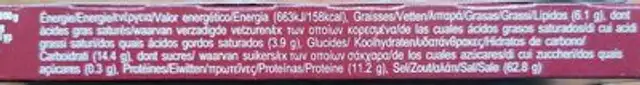 Bouillon dégraissé de bœuf nutrition facts table