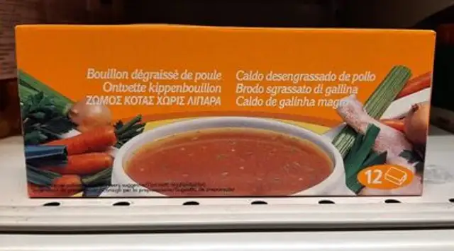 Bouillon dégraissé de poule