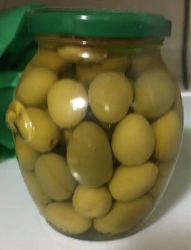 Aceitunas verdes enteras sevillanas sabor anchoa