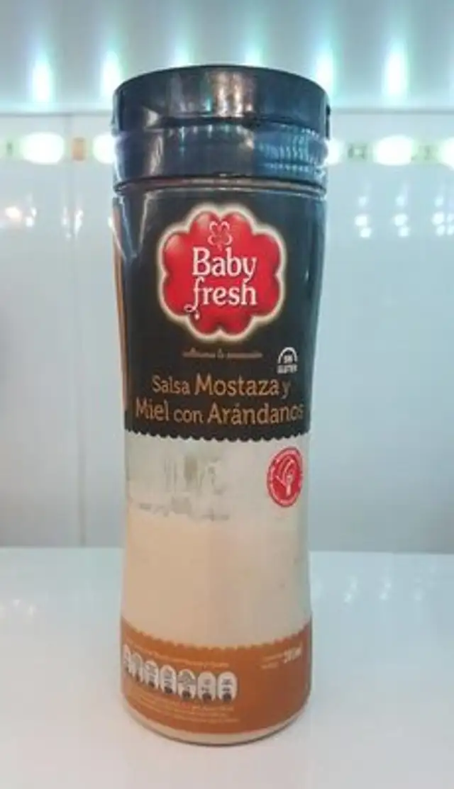 Salsa mostaza y miel con arándanos