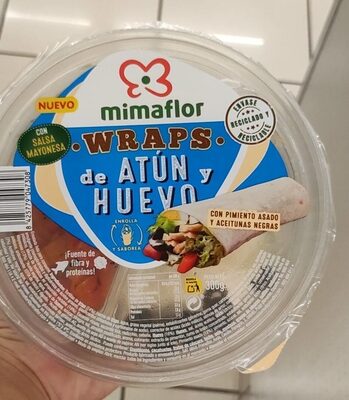 Wraps de atún y huevo