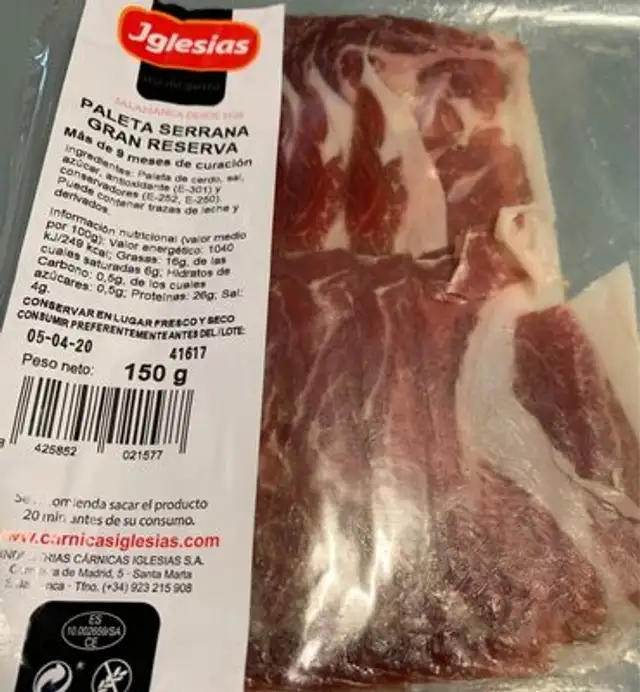 Paleta serrana gran reserva
