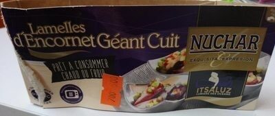 Encornet géant cuit coupé