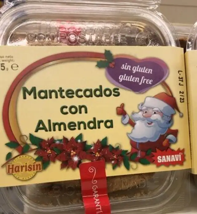 Mantecados almendra sin gluten