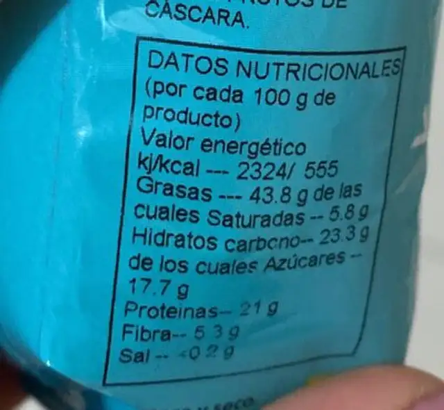 Yougurt Salad Pro nutrition facts table