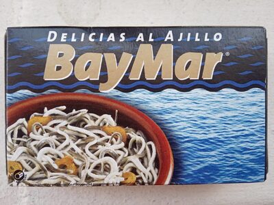 Delicias al ajillo front packaging