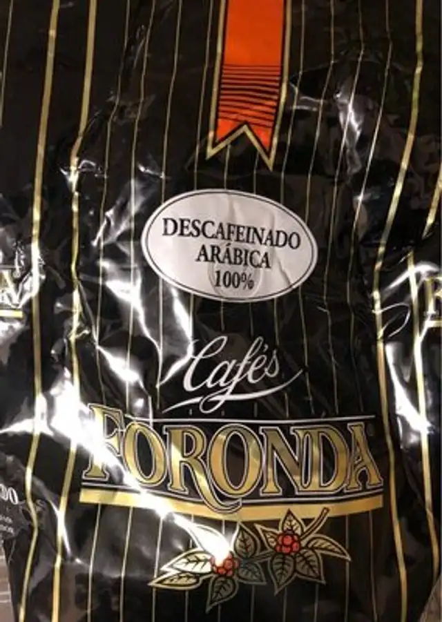 Cafe descafeinado arabica 100% nutrition facts table