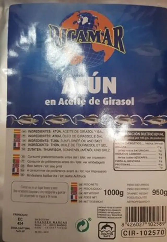 Atun en aceite de girasol