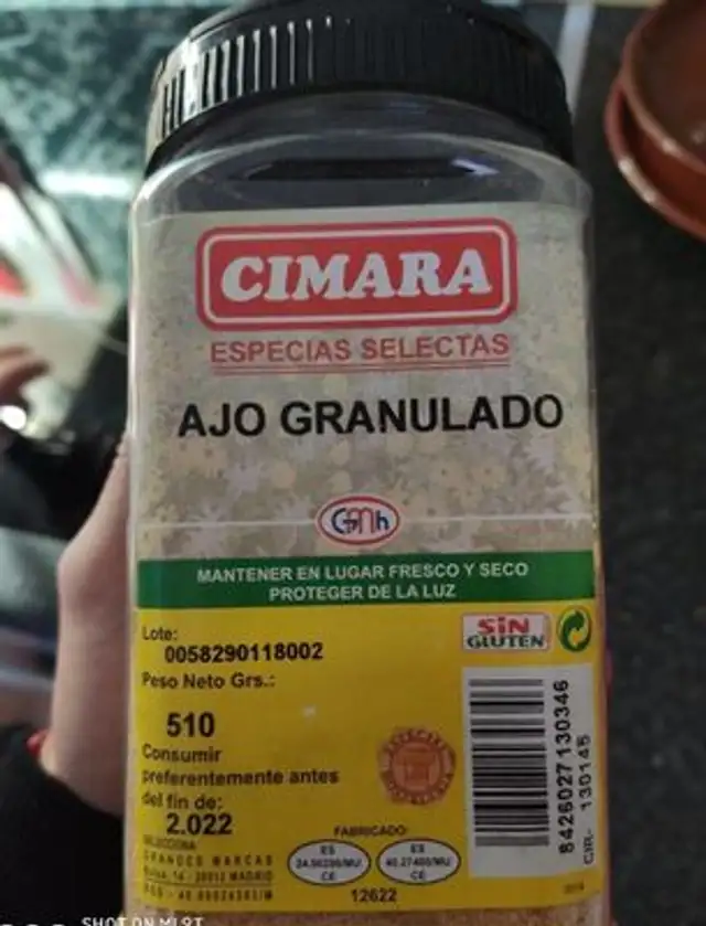 Ajo granulado