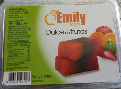 Dulce de frutas front packaging