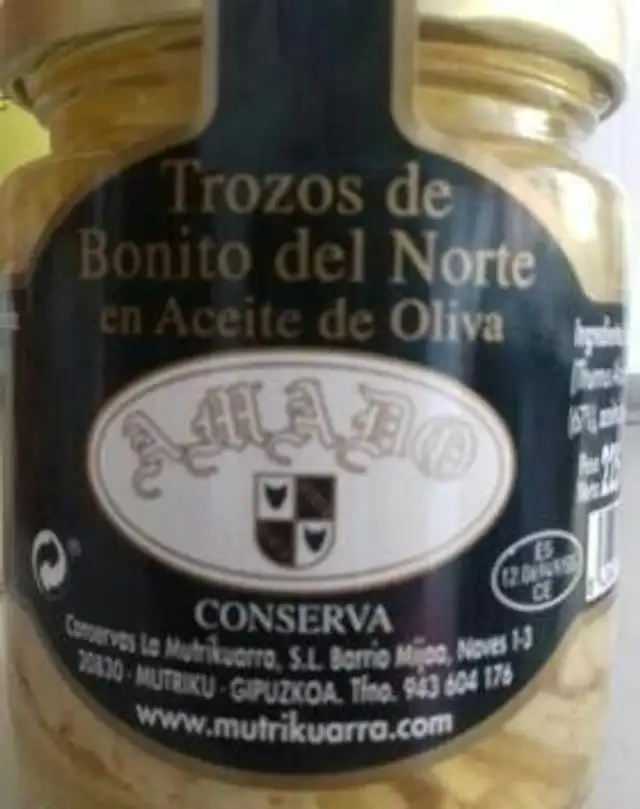Trozos de Bonito del Norte