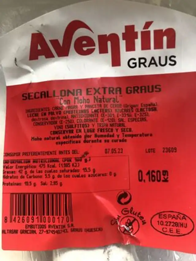 Unknown ingredients label