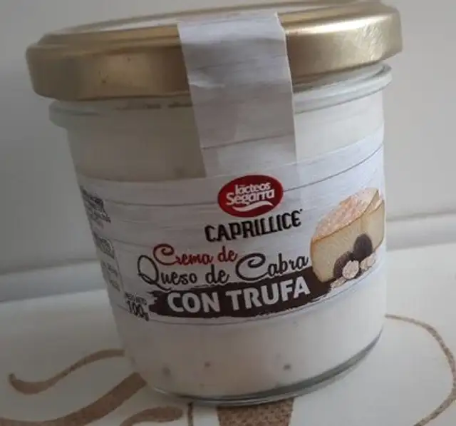 Crema de queso de cabra con trufa